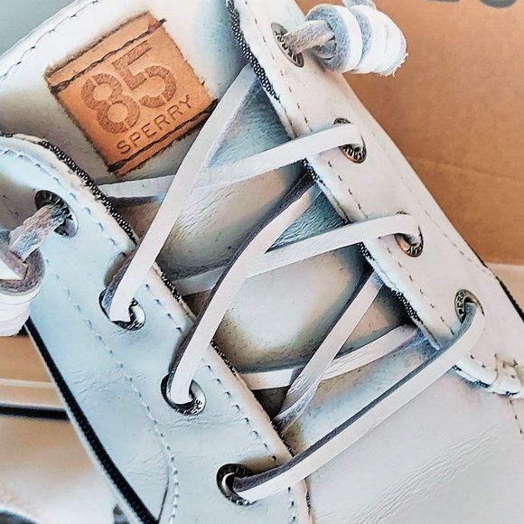 SPERRY Leather Sneakers Sz 8M *NEW- NEVER WORN* - Picture 11 of 13